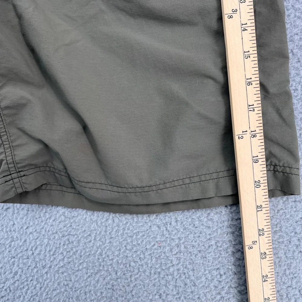 Howler Bros Mens Horizon Nylon Shorts Size 34 Olive Green Ripstop Hiking Fishing